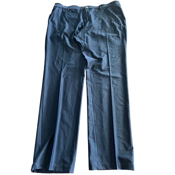 Adidas Men's Blue Pleated Front Straight Leg golf Trouser Pants Size 38X34 - Picture 1 of 7
